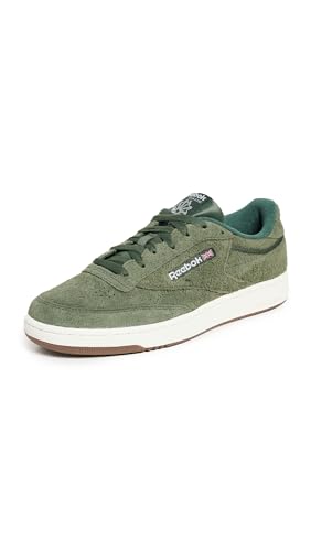 Reebok mens Club C 85,Varsity Green/Chalk/Reebok Lee 2,6.5