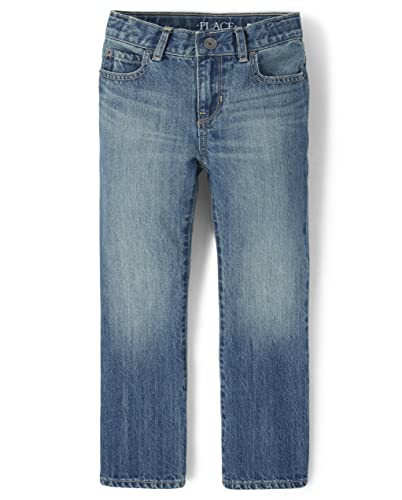 The Children's Place Boys Basic Bootcut Jeans,Pierce Wash Single,8