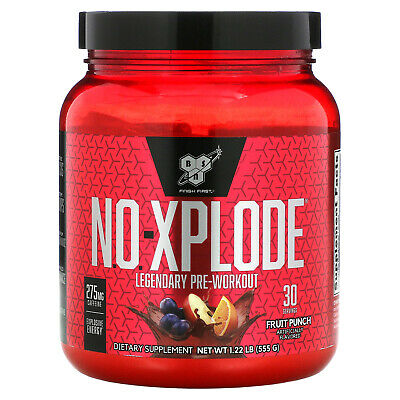 N.O.-Xplode, Legendary Pre-Workout, Fruit Punch, 1.22 lbs (555 g)