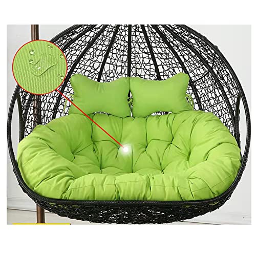 RAZANA Hammock Swing Chair Cushion Double Egg Chair Cushion Luxury Outdoor Patio Wicker Loveseat Hanging Swing Egg Chairs for 2 Persons Patio Backyard Balcony (K)