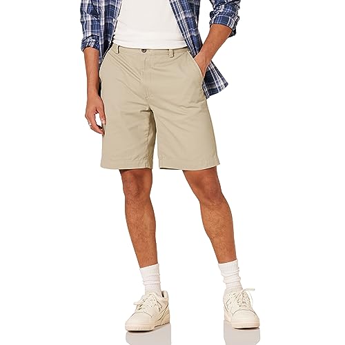 Amazon Essentials Men's Classic-Fit 9" Short, Khaki Brown, 32