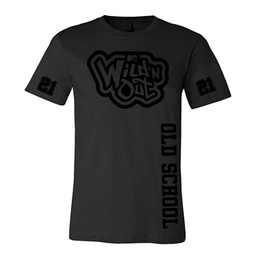 Wild 'N Out Black on Black Old School Side Short Sleeve T-Shirt