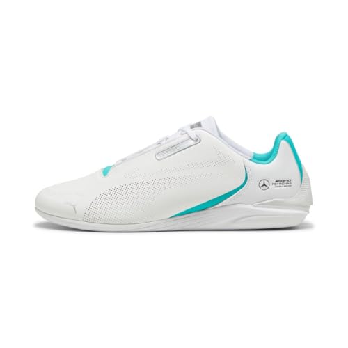 PUMA Men's Mercedes AMG Petronas F1 Cdrift Cat Decima 2.0 Sneaker, White-Sheen Green, 9