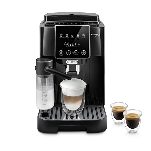 De'Longhi Magnifica Start Automatic Espresso Machine with Auto Milk Frother & Built in Grinder - 5 One-Touch Recipes, Easy-to-Clean, Home Barista Coffee Maker for Lattes, Cappuccino, Iced Coffee