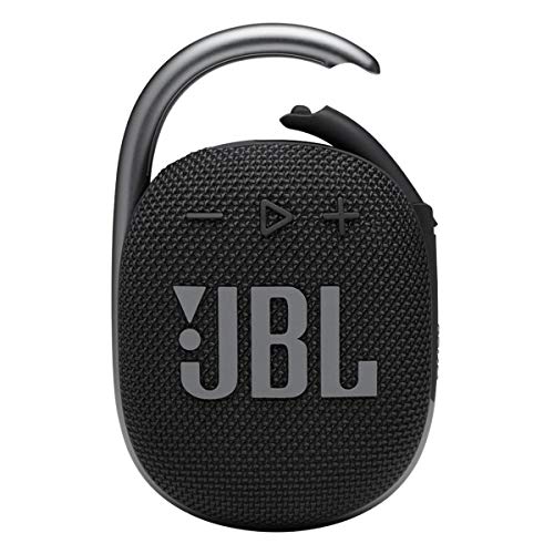 JBL Clip 4: Portable Speaker with Bluetooth, Built-in Battery, Waterproof and Dustproof Feature - Black (JBLCLIP4BLKAM)