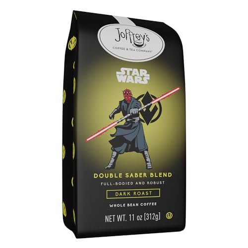 Joffrey's Coffee - STAR WARS™ Double Saber Blend, STAR WARS Licensed Coffee Collection, Artisan Dark Roast, Robust & Smooth Taste, Brew or French Press (Whole Bean, 11oz)
