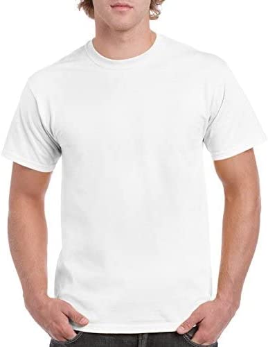 Gildan 5.4 oz Cotton T-Shirt (5000) Tee Medium White