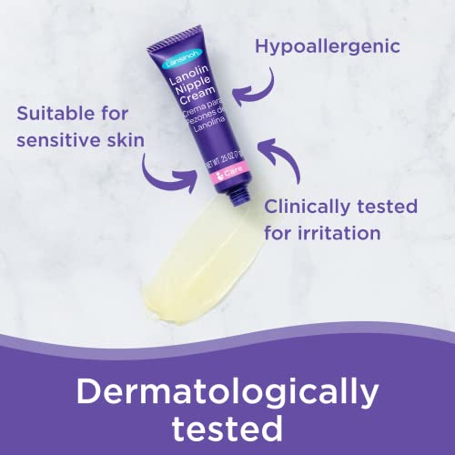Lansinoh Lanolin Nipple Cream for Breastfeeding, 3 Mini Tubes of 0.25 Ounces