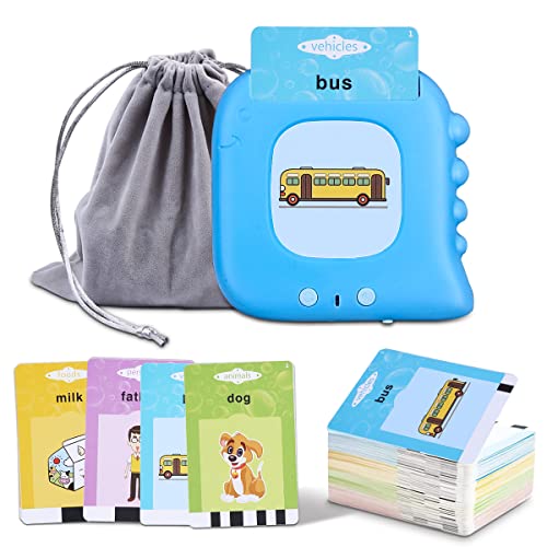 Talking Flash Cards, Toddler Educational Learning Montessori Toys, Fun Gifts for Boys Girls Age 2 3 4 5 Year Old, Speech Therapy Autism Sensory Toys