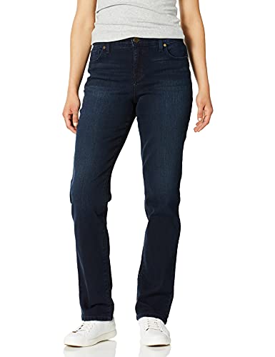 Gloria Vanderbilt Women's Mandie Signature Fit High Rise Straight Leg Jean, Nightfall, 8