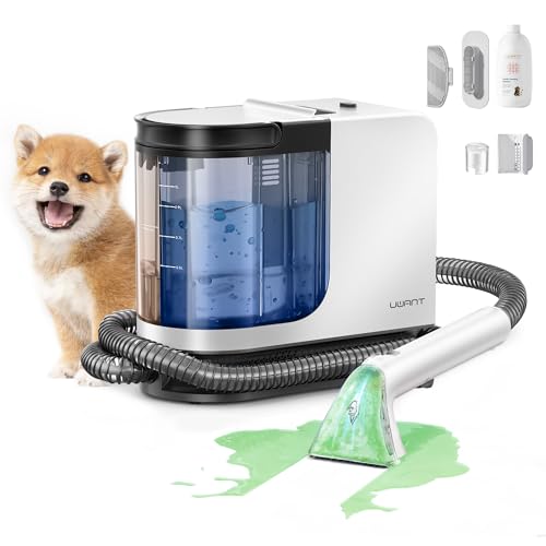 uwant Portable Carpet and Upholstery Cleaner 18Kpa Powerful Suction Spot Cleaner for Deep Cleaner Self-Cleaning Carpet Cleaner Machine with Exclusive Specialty Tools for Couch, Home, Furniture, Pets