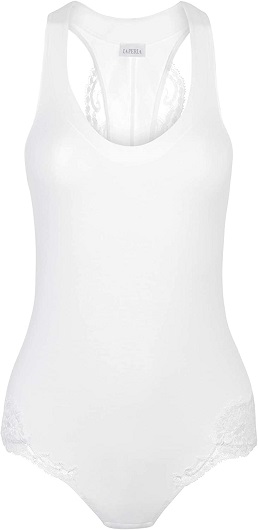 La Perla, Souple Cotton Bodysuit, XS, White