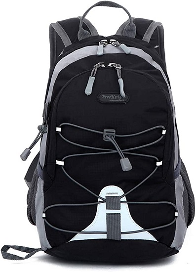 10L Small Size Waterproof Kids Sport Backpack,Miniature Outdoor Hiking Traveling Daypack,for Girls Boys Height Under 4 feet (Black)