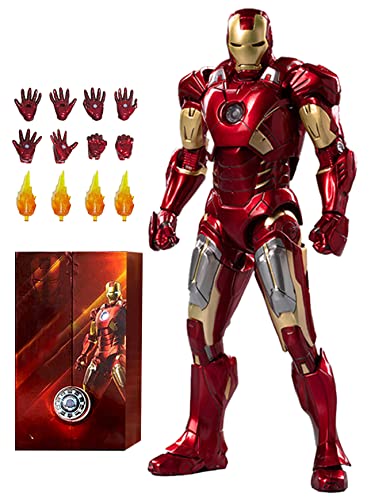 Ovonni 7 Inch Ironman Mark 7 Model Exquisite Painting 20 Joints Movable Collectible Action Figure