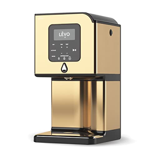 LEVO Lux - Premium Herbal Oil Infusion Machine - Botanical Extractor - Herb Dryer, Decarboxylator, & Oil Infuser - Gourmet Edible Infusion Maker - For Infused Gummies, Brownies & More - Gold