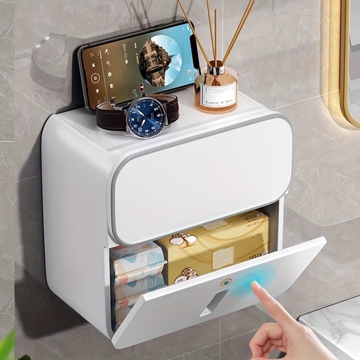 Waterproof Wall-Mounted Tissue Holder.