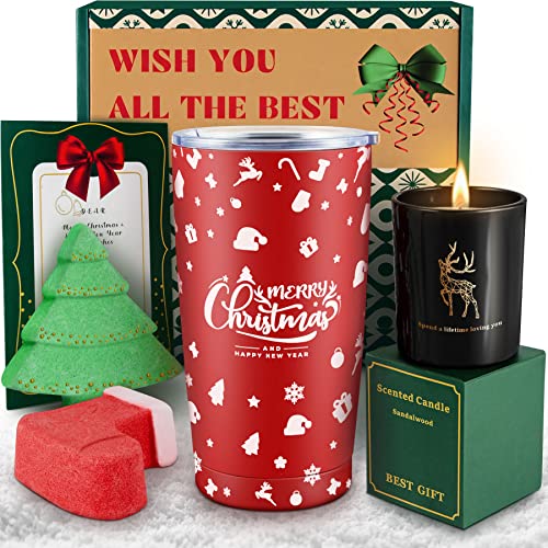 Christmas Gifts for Women – Unique Christmas Stocking Stuffers for Women, Her, Mom, Wife, Girlfriend, Sister, Coworkers, Boss, Teacher, Nurse, Xmas Tumbler Gifts Basket for Women Who Have Everything