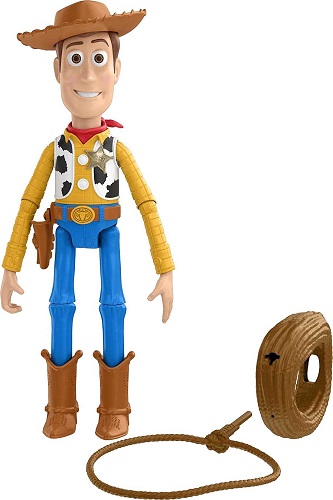Pixar Toys Disney Story Launching Lasso Woody 12 in Action Figure with Accessory, Authentic Posable Detailed, Movie Collectable, Gift Ages 3 Years & Up