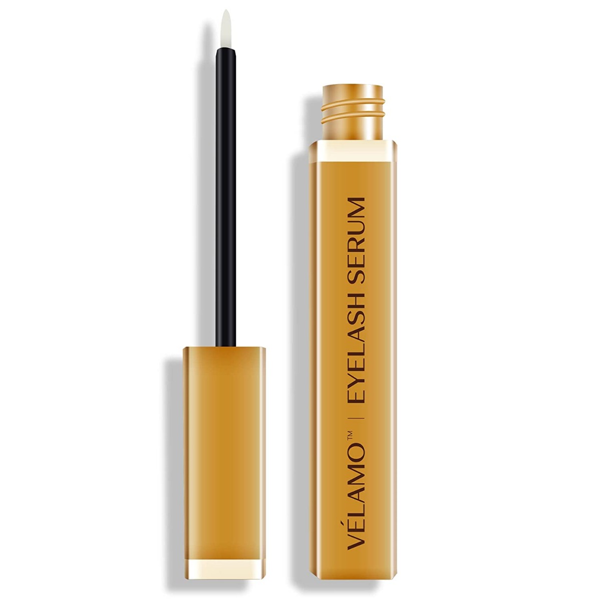 VELAMO ADVANCED Eyelash Growth Serum and Eyebrow Enhancer, Irritation Free Formula, Guaranteed Results in 3-4 Weeks for Longer, Thicker, and Fuller Eyelashes