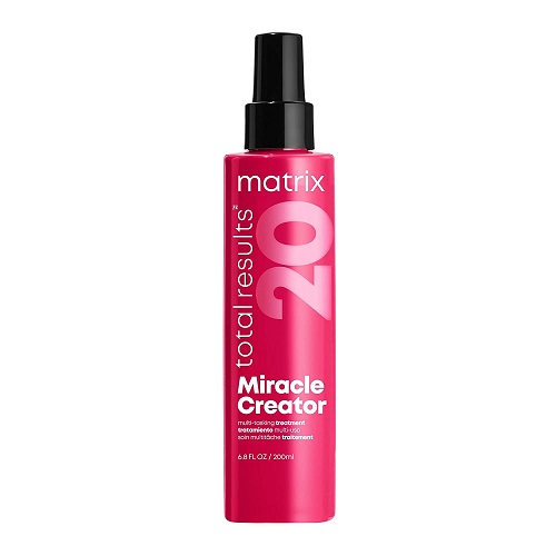 MATRIX Total Results Miracle Creator Multi-Tasking Treatment | Ultimate Strengthening Leave-In Treatment | Moisturizing Heat Protectant & Detangler Spray | For Damaged Hair | 6.8 Fl. Oz.