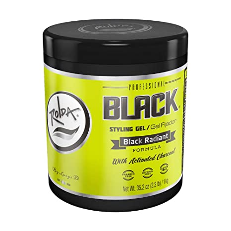 Rolda Styling Gel Ultra Strong Hold Alcohol Free Black 2.2lb Unisex