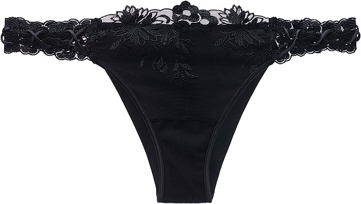 La Perla, Zephyr Brazilian Brief, XS, Black