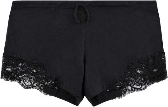 La Perla, Souple Cotton Sleep Shorts, L, Black
