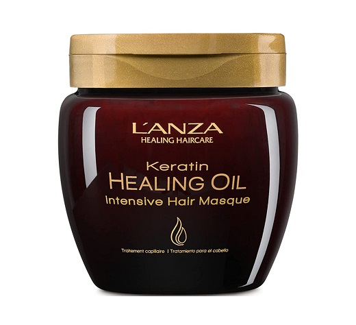 L'ANZA Keratin Healing Oil Intensive Hair Masque for Damaged Hair – Nourishes, Repairs, and Boosts Hair Shine and Strength for a Silky Look, Sulfate-free, Parabens-free, Gluten-free (7.1 Fl Oz)