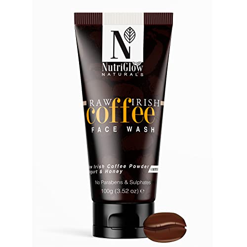 NutriGlow NATURAL'S Coffee Face Cleanser With Yogurt & Honey For Blackhead Removal Face Wash, 3.52Fl Oz