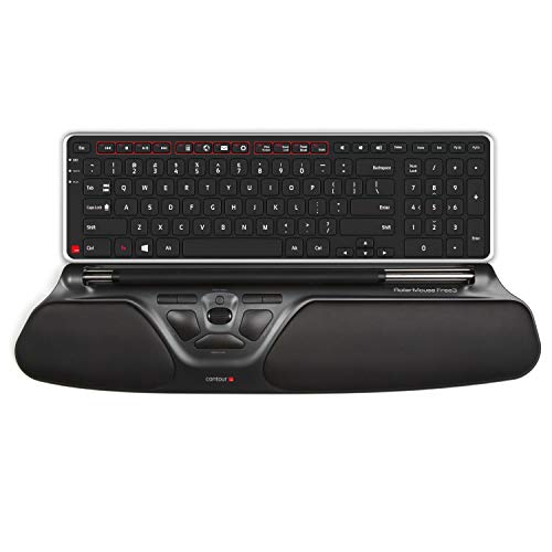 Contour Design Travel Kit Free3 - Ergonomic Computer Accessories for Mobile Work - Includes Laptop Stand, RollerMouse Free3, Balance Keyboard, and Travel Sleeve