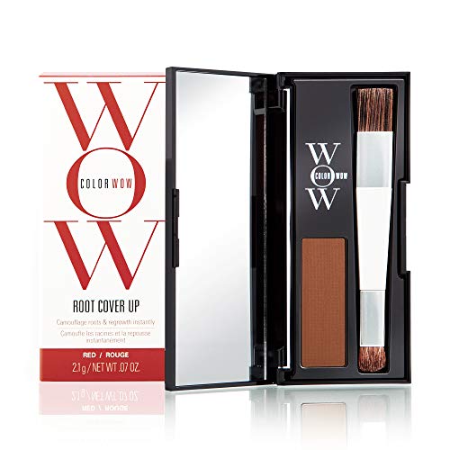 Color Wow Root Cover Up, Red – Instantly cover greys + touch up highlights, create thicker-looking hairlines, water-resistant, sweat-resistant - No mess multi-award-winning root touch up