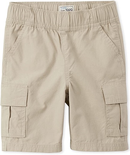 The Children's Place boys Pull On Cargo Shorts, Sandwash, 4 slim