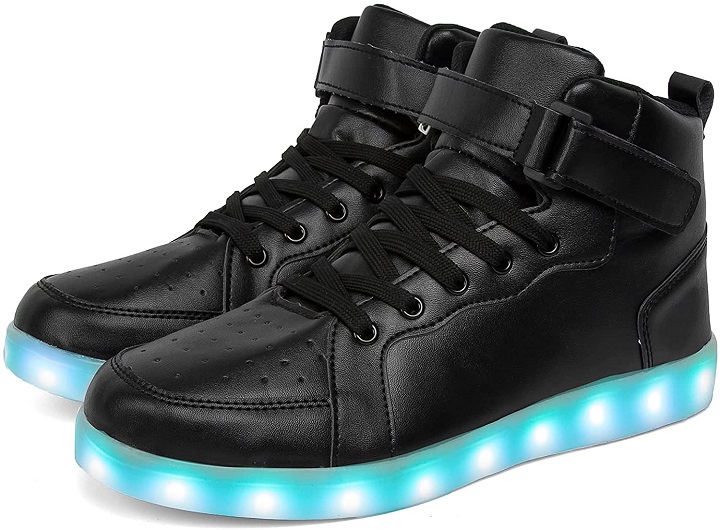 LED Light Up Shoes High-top Flashing Dancing Sports Shoes for Women Men Gift with USB Charging Glowing Luminous Fashion Sneakers