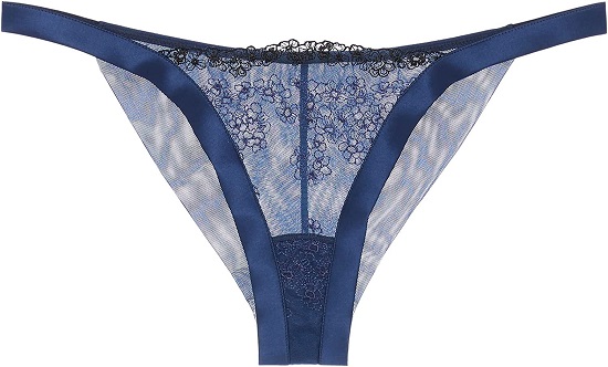 La Perla, Outset Brazilian Brief, S, Dusty Blue/Black