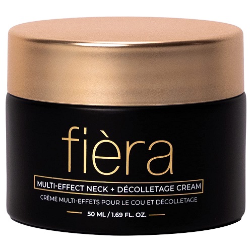 Fièra Cosmetics Multi-Effect Neck + Décolletage Cream - Skin Tightening and Neck Firming Cream
