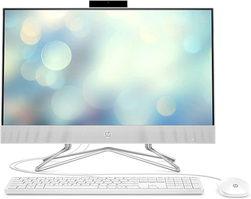 HP 24" All-in-One Desktop, AMD Athlon Silver 3050U Processor, AMD Radeon Graphics, 8 GB RAM, 256 GB SSD, Windows 11 Home (24-dd0210, Snow White)