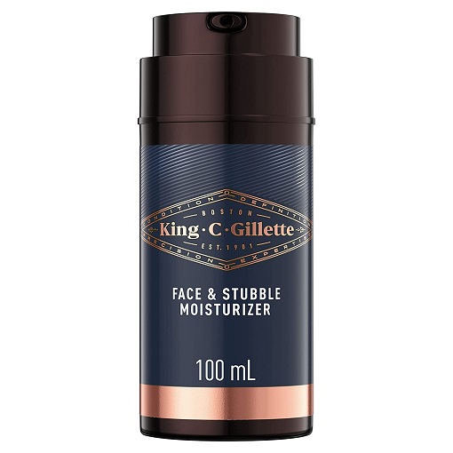 King C. Gillette Moisturizer for Face & Stubble with Vitamin B3 and B5 Complex, Face Moisturizer for Men, 100 mL