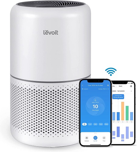 Air Purifiers for Home Bedroom H13 True HEPA Filter for Large Room, Sleep, Quiet Cleaner for Dust, Allergies, Pets, Smoke, White Noise, Smart WiFi, Auto Mode, 300S By LEVOIT