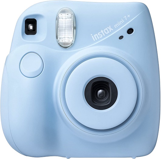 Fujifilm Instax Mini 7+ Camera with - Light Blue (Renewed)