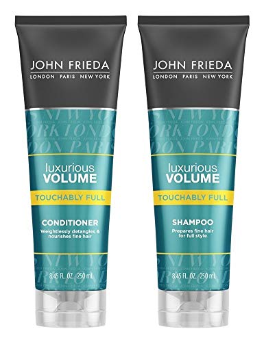 John Frieda Luxurious Volume Touchably Full, DUO set Shampoo + Conditioner, 8.45 Ounce, 1 each