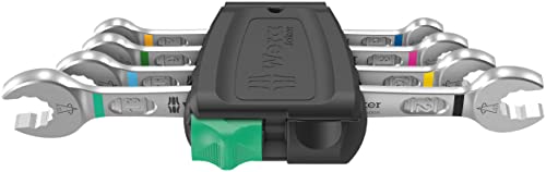 Wera - 05020314001 - Double open-ended wrench set, 6005 Joker 4 Set 1 Double open-ended wrench set, 4 pieces