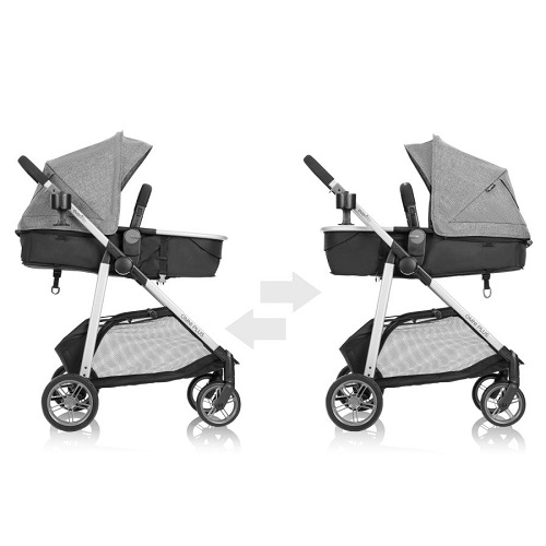 Evenflo Omni Plus Modular Travel System with LiteMax Sport Rear-Facing Infant Car Seat 