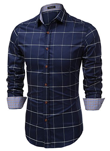 Men's long sleeve plaid shirt in various colors and styles Bestmarket's Hot Find