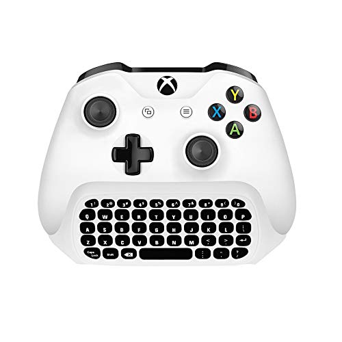 Backlight Keyboard for Xbox One with Audio Jack/Headset Mini Game Keyboard Fit Xbox One/One S/One Elite/2, 2.4G Receiver Included