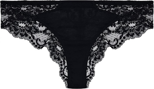 La Perla, Souple Cotton Brazilian Brief, M, Black