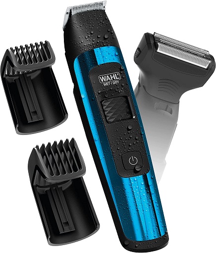 Wahl Manscaper Deluxe Hair Trimmer and Shaver for Total Body Grooming and Your Hair Down There with Safe-Touch Detachable Stainless Steel Precision Blades