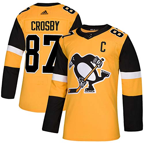 adidas Pittsburgh Penguins Sidney Crosby Authentic Alternate Pro Jersey (46/S) Yellow