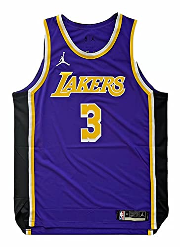 Jordan Brand Anthony Davis Los Angeles Lakers Authentic Purple Statement Edition Jersey - Men's Small (40)