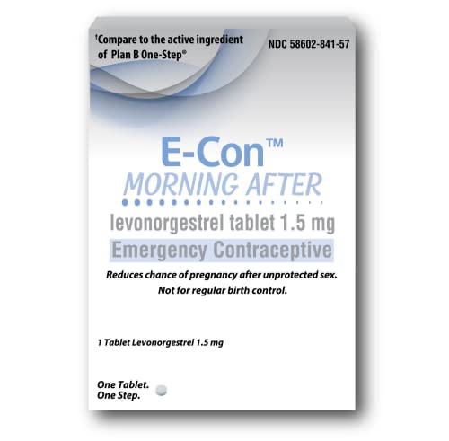 Aurohealth E-Con Morning After Levonorgestrel 1.5mg Emergency Contraceptive 1 Count 1 Pack