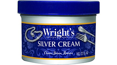 Wright's Silver Cleaner and Polish Cream - 8 Ounce - Ammonia Free - Gently Clean and Remove Tarnish Without Scratching